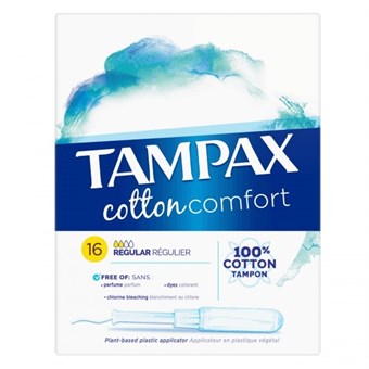 Tampax Cotton Regular Comfort Tampons - 16 st.
