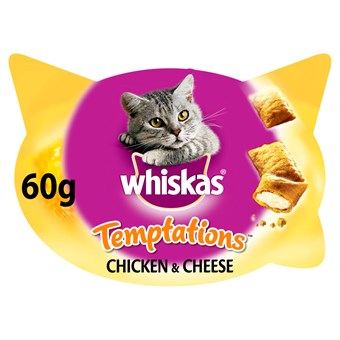 Whiskas Frestelser - Kyckling och Ost Katt Behandlar - 60 g