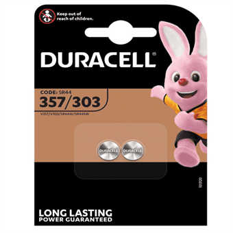 Duracell SR44 / D357 / D303 - Klocka batteri - 2 st