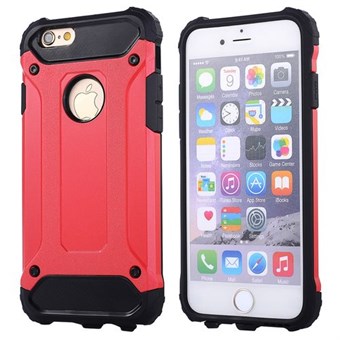 Super hardcase plast och TPU skal för iPhone 5 / iPhone 5S / iPhone SE 2013 - Röd