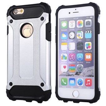 Super hardcase plast och TPU skal för iPhone 5 / iPhone 5S / iPhone SE 2013 - Silver