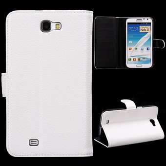 Galaxy Note II kortfodral M Stand (vit)