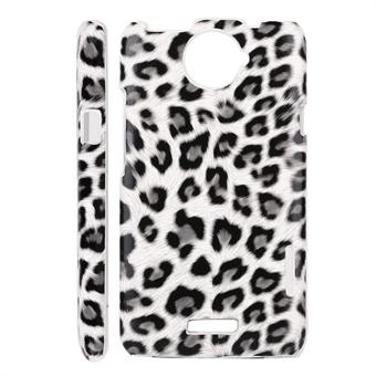 HTC ONE X Leopard skal (vit)