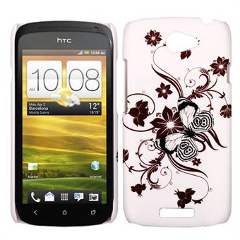 HTC ONE S Butterflies skal (brun)