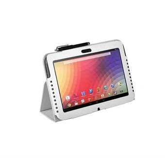 Google Nexus 10 läderfodral för surfplatta (vit)