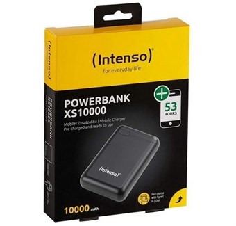 Intenso - Powerbank XS10000 - 53+ Timers Snabbladdning med USB-C