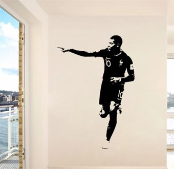 Kylian Mbappé Wallsticker - Väggdekoration i Vinyl