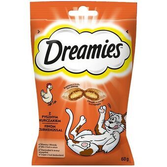 Snack for Cats Dreamies Godis Kyckling Nötkött 60 L 60 g