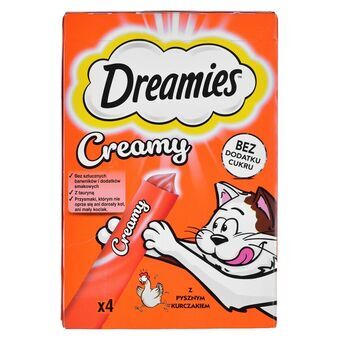 Snack for Cats Dreamies Creamy 4 x 10 g Kyckling