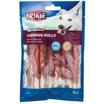 Hundgodis Trixie Denta Fun Duck Chewing Rolls Anka 80 g