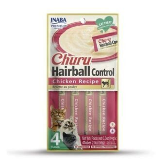 Snack for Cats Inaba Churu Hairball Control Kyckling 4 x 14 g