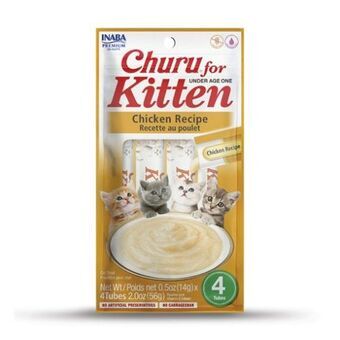 Snack for Cats Inaba Churu for Kitten Kyckling 4 x 14 g