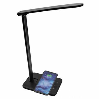 LED-lampa med trådlös laddare för smartphones Denver Electronics LQI-105 Svart 5 W