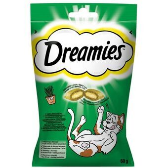 Snack for Cats Dreamies Catnip 60 g Friskt Kött