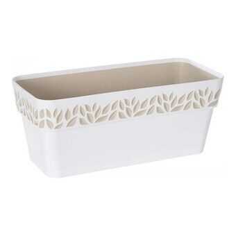 Självvattnande planter Cloe Vit Plast (13 x 12 x 29 cm) (13,3 x 12,3 x 29,3 cm)