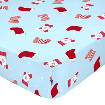 Underlakan HappyFriday XMAS Multicolour 90 x 200 x 32 cm