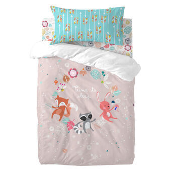 Täckslagsset HappyFriday Moshi Moshi Fantasy Multicolour Babysäng 2 Delar