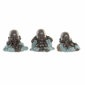 Prydnadsfigur DKD Home Decor Harts Munk (3 pcs) (10 x 7.5 x 8.5 cm)