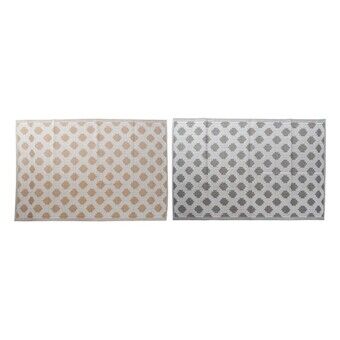 Matta DKD Home Decor Vit Grå polypropen (2 pcs) (120 x 197 x 1 cm)