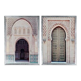 Tavla DKD Home Decor Dörr (2 pcs) (50 x 3 x 70 cm)