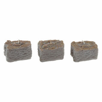 Ljus DKD Home Decor Medelhavs (3 pcs) (8 x 7.4 x 4.6 cm)