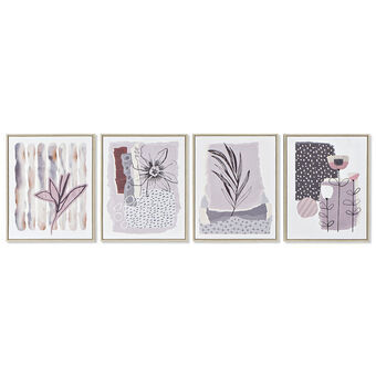 Tavla DKD Home Decor Abstrakt (40 x 2.5 x 50 cm) (4 pcs)