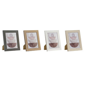 Fotoram DKD Home Decor Glas Naturell Brun Mörkgrå Elfenben PS (20 x 1,5 x 25 cm) (4 antal)