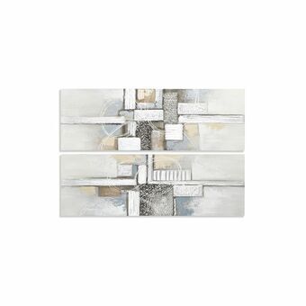 Tavla DKD Home Decor Abstrakt (2 antal) (40 x 3 x 120 cm)