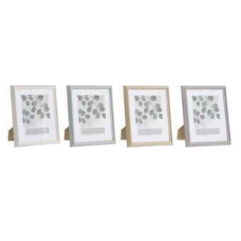 Fotoram DKD Home Decor Grå Brun Trä MDF Skandinavisk (23,5 x 3 x 28 cm) (4 antal)