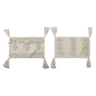 Kuddfodral DKD Home Decor Beige Frans Boho (50 x 3 x 30 cm) (2 antal)