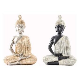 Prydnadsfigur DKD Home Decor Buddha Harts Glansig (18 x 10,5 x 26 cm) (2 antal)