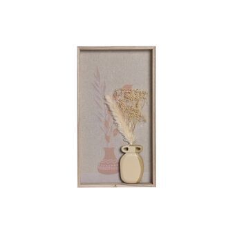 Väggdekoration DKD Home Decor Naturell Beige Trä Boho (22,5 x 3 x 40,5 cm)