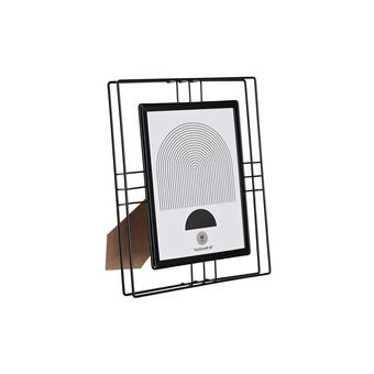 Fotoram DKD Home Decor Glas Svart Metall Modern (22,5 x 2,5 x 27,5 cm)