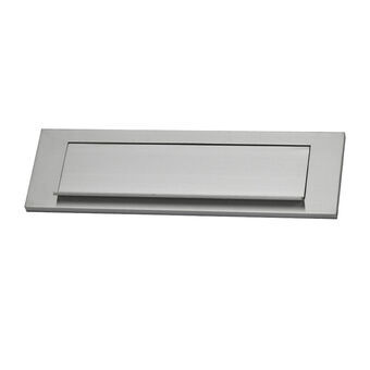 Brevlådeplaketter EDM 25,4 x 7,5 cm Silvrig Aluminium