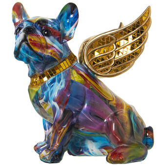 Prydnadsfigur Alexandra House Living Multicolour Plast Hund Vingar 23 x 27 x 29 cm