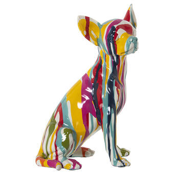 Prydnadsfigur Alexandra House Living Multicolour Plast Hund Måla 14 x 19 x 28 cm