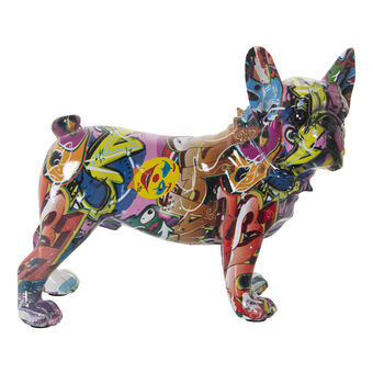 Prydnadsfigur Alexandra House Living Multicolour Plast Hund 14 x 26 x 24 cm