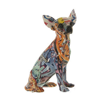 Prydnadsfigur Alexandra House Living Multicolour Plast Hund 15 x 18 x 27 cm