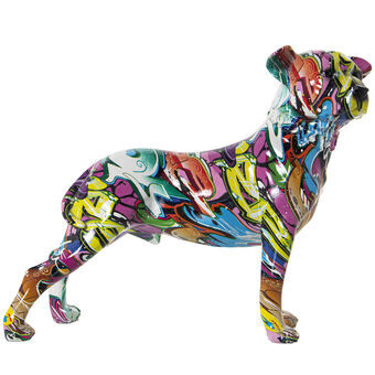 Prydnadsfigur Alexandra House Living Multicolour Plast Hund 13 x 29 x 26 cm