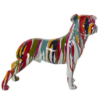 Prydnadsfigur Alexandra House Living Multicolour Plast Hund Måla 13 x 29 x 26 cm