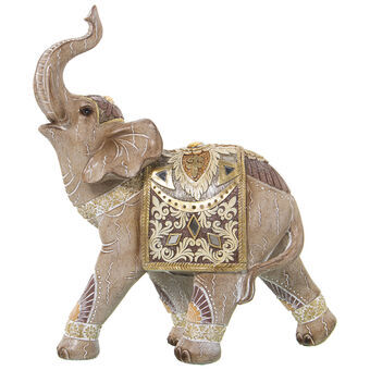 Prydnadsfigur Alexandra House Living Gyllene Plast Elefant 13 x 27 x 30 cm