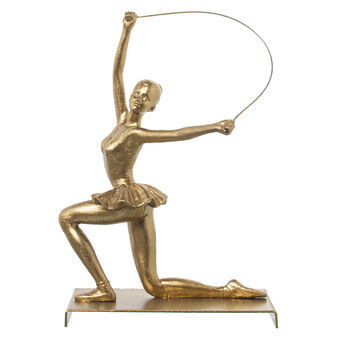 Prydnadsfigur Alexandra House Living Gyllene Plast Gymnast 13 x 19 x 27 cm