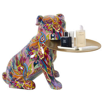 Prydnadsfigur Alexandra House Living Multicolour Plast Hund 21 x 27 x 29 cm Bricka