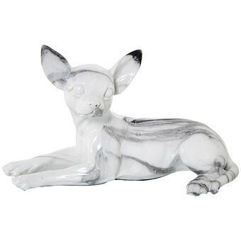 Prydnadsfigur Alexandra House Living Plast Hund 17 x 28 x 18 cm Marmor