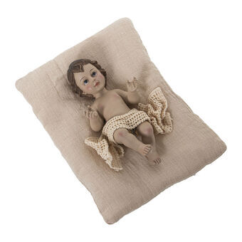 Prydnadsfigur Alexandra House Living Beige Plast Jesubarnet 10 x 13 x 19 cm Kudde