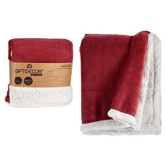 Fleece Blanket Rosa Vit (130 x 170 cm)