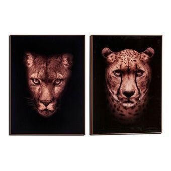 Tavla Buffalo - Gorilla Puma Leopard MDF (3 x 81,3 x 61,3 cm)