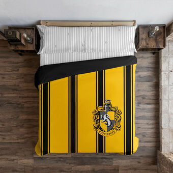 Påslakan Harry Potter Hufflepuff Gul Svart 220 x 220 cm Säng 135/140