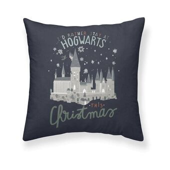 Kuddfodral Harry Potter Magical Christmas Mörkblå 50 x 50 cm