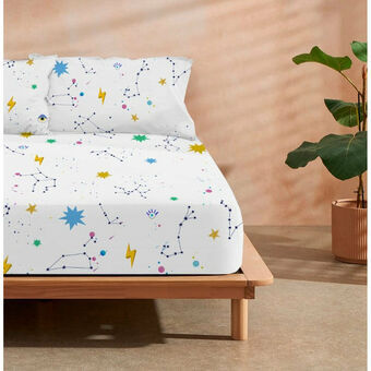 Inpassat underlakan Decolores Cosmos Multicolour 105 x 200 cm